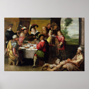 Poster La parabole du riche homme et de Lazare