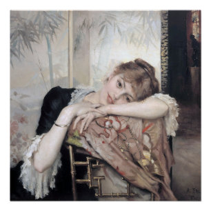Poster La Parisienne par Albert Edelfelt 1883