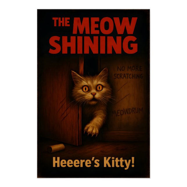 Poster La parodie du chat brillant Meow (Devant)