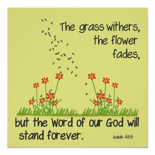 Poster La Parole de Notre Dieu se tiendra pour toujours É (Devant)