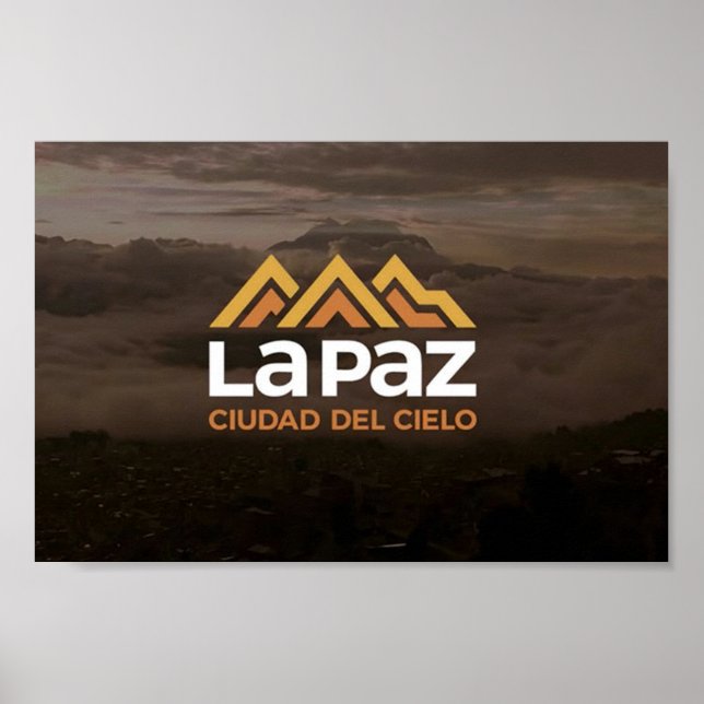 Poster  La Paz ciudad del cielo (Devant)