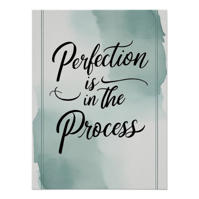Poster La perfection est dans le processus (Devant)