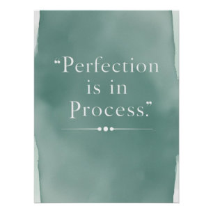 Poster La perfection est dans le processus