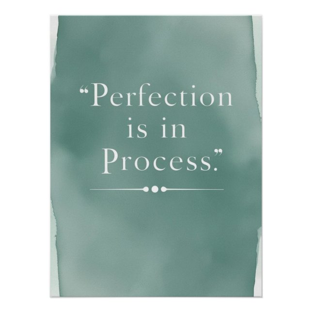 Poster La perfection est dans le processus (Devant)