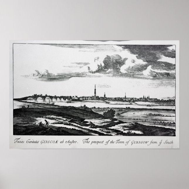 Poster La perspective de la ville de Glasgow (Devant)