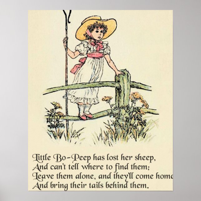 Poster La petite Bo-Peep : Classiques de Kate Greenaway p (Devant)