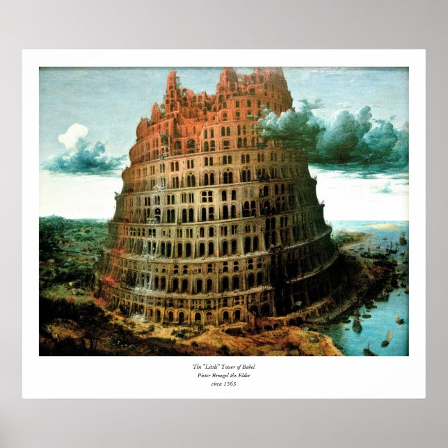 Poster La "petite" tour de Babel de Pieter Bruegel (Devant)