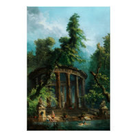 La piscine by Hubert Robert