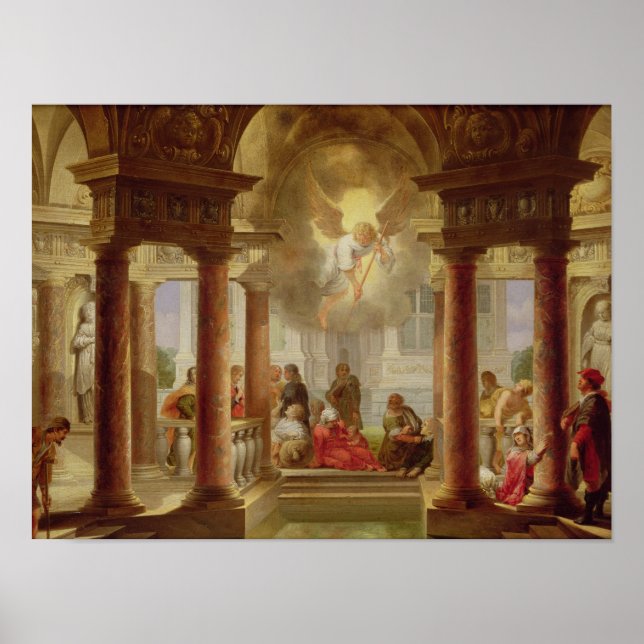 Poster La piscine de Bethesda, 1645 (Devant)