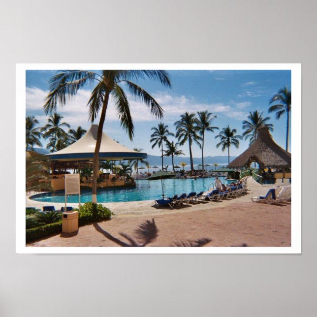 Poster La piscine du complexe Puerto Vallarta (Devant)
