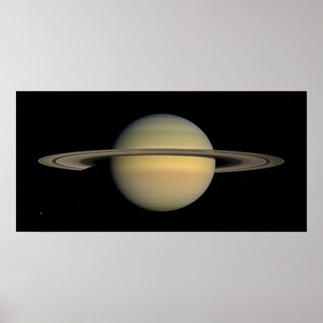 Poster La planète Saturne pendant l'équinoxe (Devant)