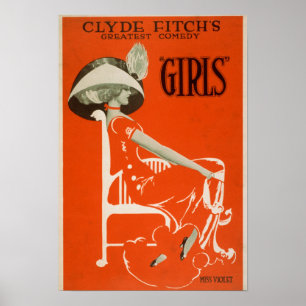 Poster La plus grande comédie de Clyde Fitch, Théâtre "Gi