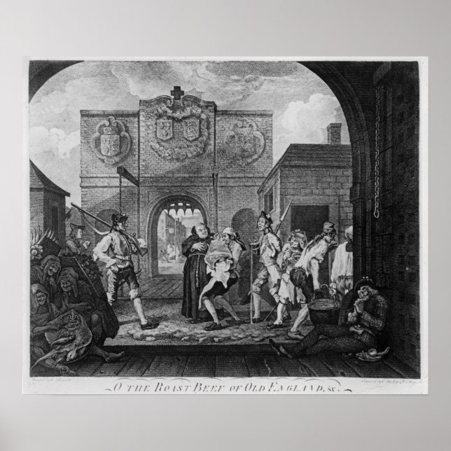 Poster La Porte de Calais, ou O Le Boeuf Rôti (Devant)