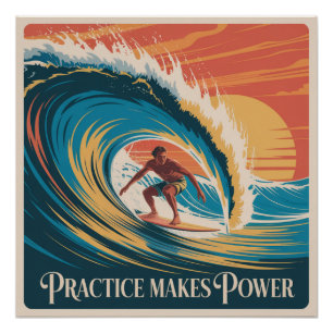 Poster La Pratique Fait La Puissance