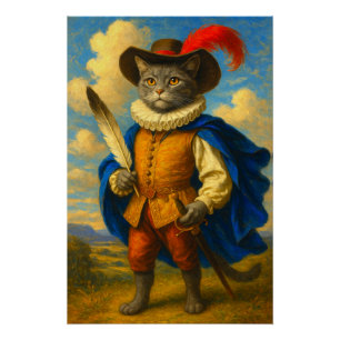 Poster La première lame du roi Un Mousquetaire Chat Hon