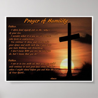 Poster La prière de l'humilité