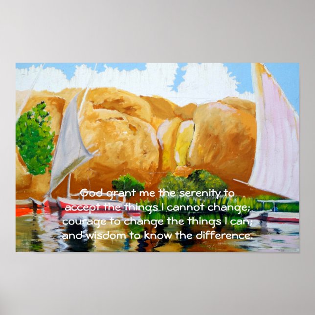 Poster La prière de sérénité (Devant)