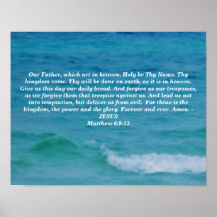 POSTER LA PRIÈRE DU SEIGNEUR