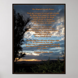 Poster La prière originale de sérénité