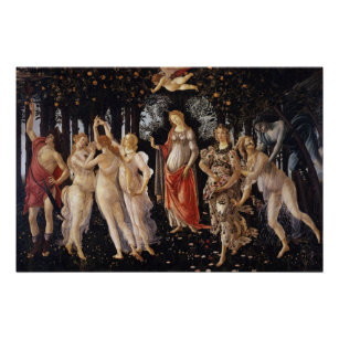 Poster La Primavera (Printemps) Sandro Botticelli Glossy