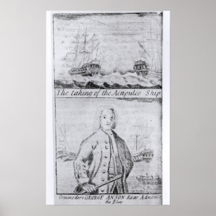 Poster La prise du bateau d'Acapulco, le 20 juin 1743
