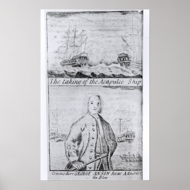 Poster La prise du navire Acapulco, le 20 juin 1743 (Devant)