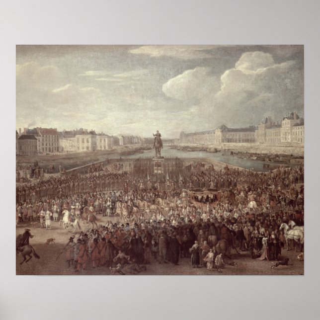 Poster La procession de Louis XIV (1638-1715) à travers l (Devant)