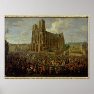 Poster La procession du roi Louis XV