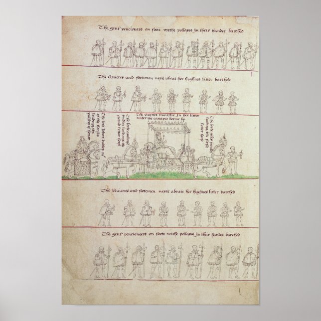 Poster La reine dans sa litière (Devant)