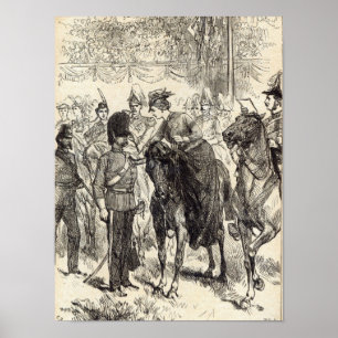 Poster La reine distribuant les Croix de Victoria