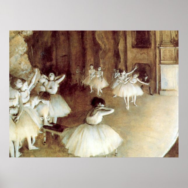 Poster La répétition de Degas sur scène (Devant)