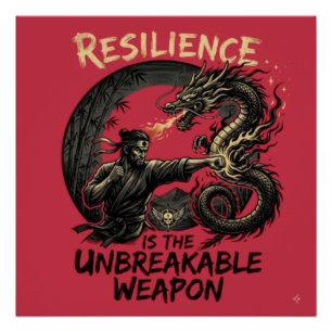 Poster La résilience est l'arme incassable