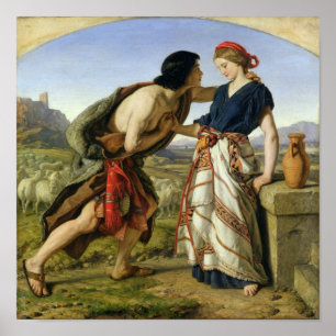 Poster La réunion de Jacob et de Rachel, 1853