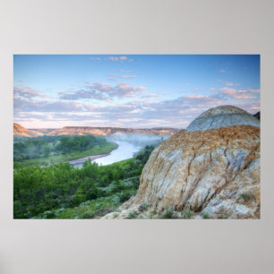 Poster La rivière Little Missouri à la Little