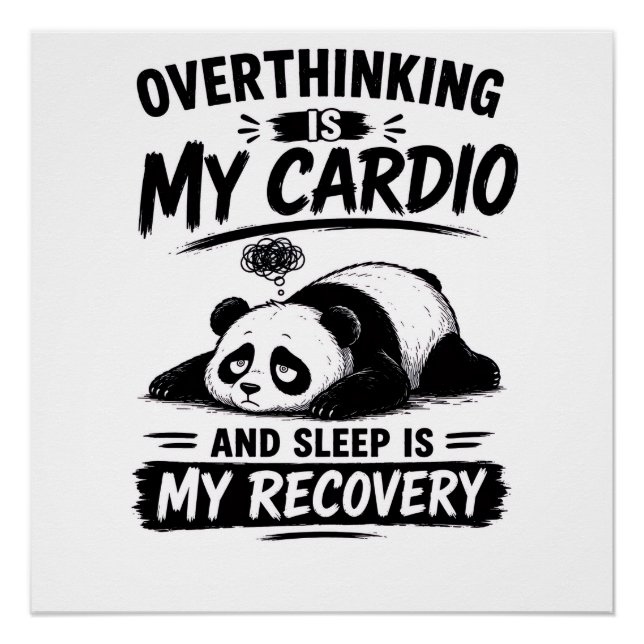 Poster La rumination est mon cardio (Devant)