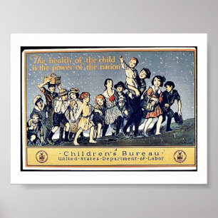 Poster La Santé De L'Enfant Est Le Pouvoir De La Nation