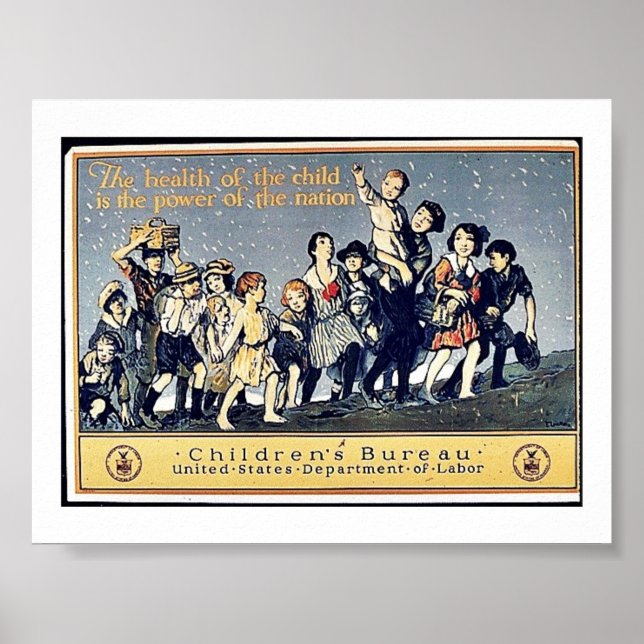 Poster La Santé De L'Enfant Est Le Pouvoir De La Nation (Devant)