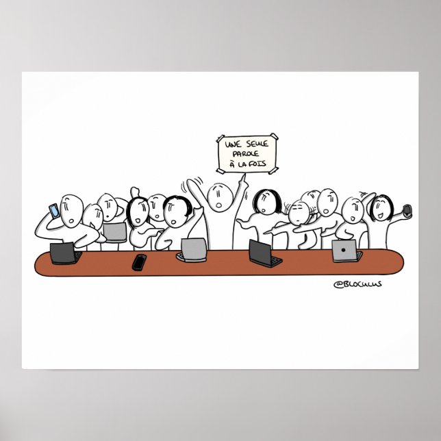 Poster "La scène en entreprise" (Devant)