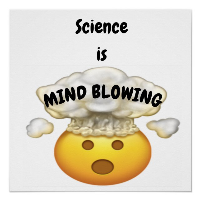 Poster La science, c'est l'esprit souffler Emoji 2 (Devant)
