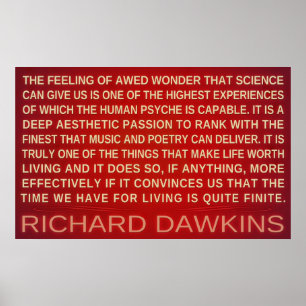 Poster La Science de merveille de Richard Dawkins nous