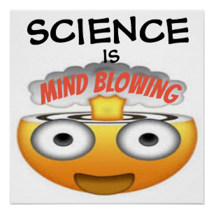 Poster La science est l'esprit souffler Emoji 1