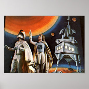 POSTER LA SCIENCE FICTION VINTAGE