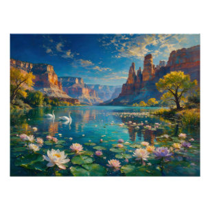 Poster La seconde vie de la rivière - Un paysage surréali