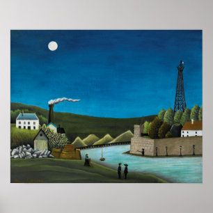 Poster La Seine a Suresnes par Henri Rousseau, Art Vintag