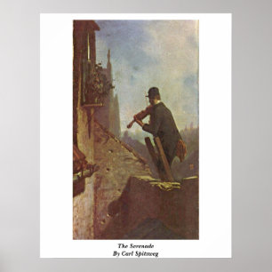 Poster La Sérénade De Carl Spitzweg