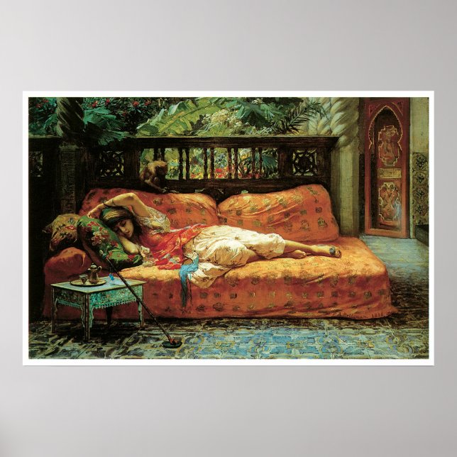 Poster La Siesta (après-midi dans les rêves), 1878 (Devant)