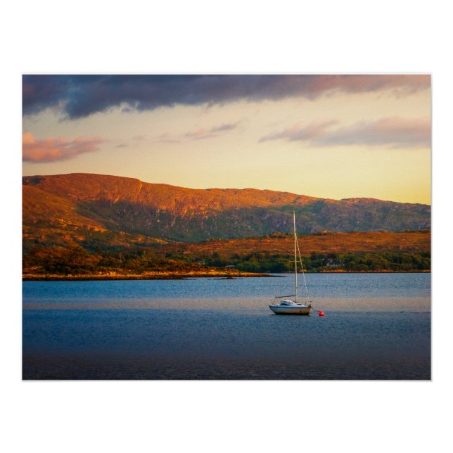 Poster La soirée dorée sur la baie de Kenmare (Devant)