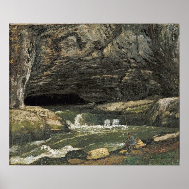 Poster La Source de la Loue ou de La Grotte Sarrazine (Devant)