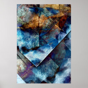 Poster La structure de la copie bleue de beaux-arts