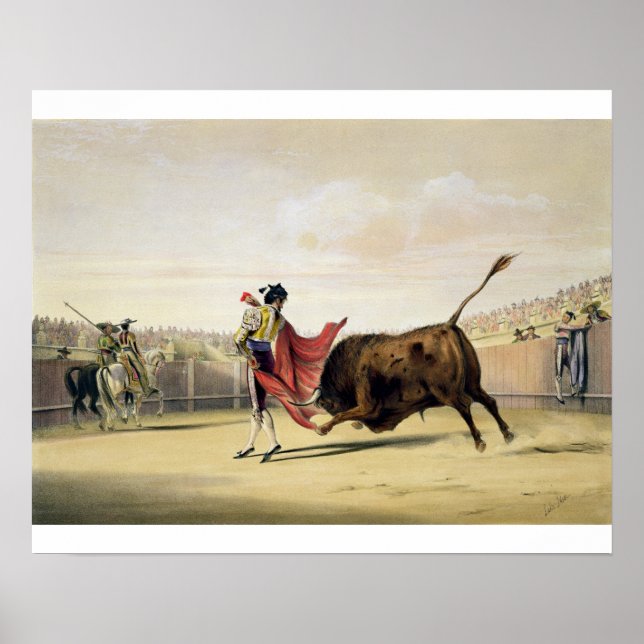 Poster La Suete de la Capa, 1865 (colour litho) (Devant)